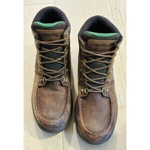 Dunham Men's Size 10 D 10007 Works Castlerock Leather Moc Boots CI0847 Brown